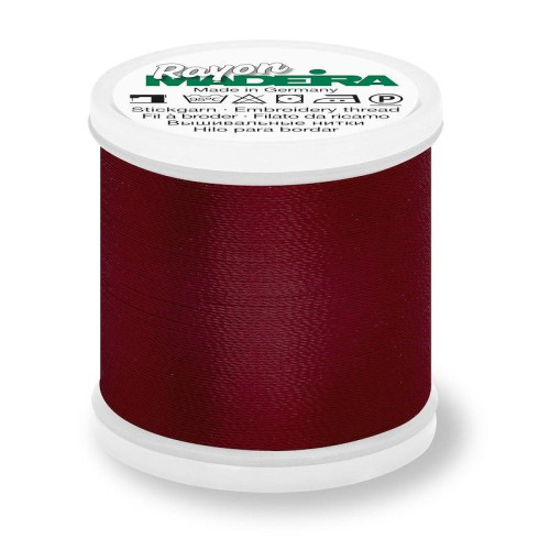 Madeira Rayon 40 machine embroidery thread 1000m spool color 1035 wine